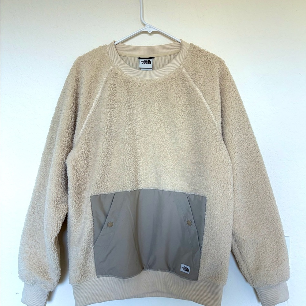 The North Face Unisex Cream Sherpa Sweater